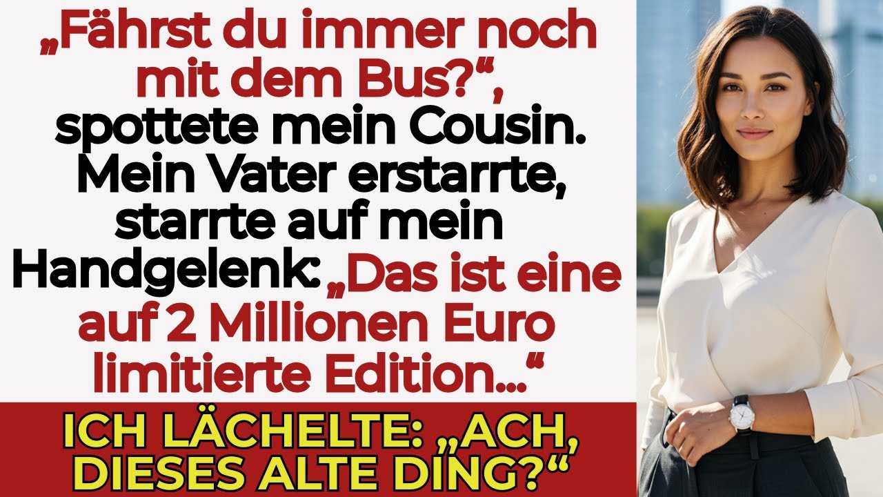 „Beim Familienessen nannten sie mich pleite – dann fesselte meine Uhr den Blick meines Vaters“