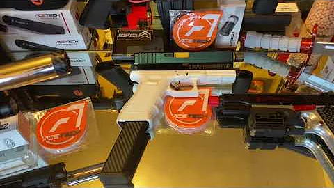 New Tracer Unboxing,target shooting MK2 Bright C using CYMA CM 68D &full auto Spydercustom @ 30 feet