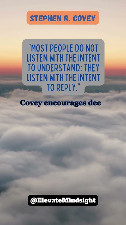Stephen R Covey - Daily Quotes for Encouragement and Motivation - YouTube
