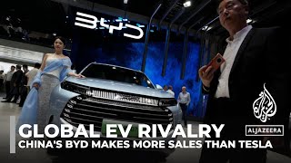 China’s BYD surpasses Tesla as leading electric car seller