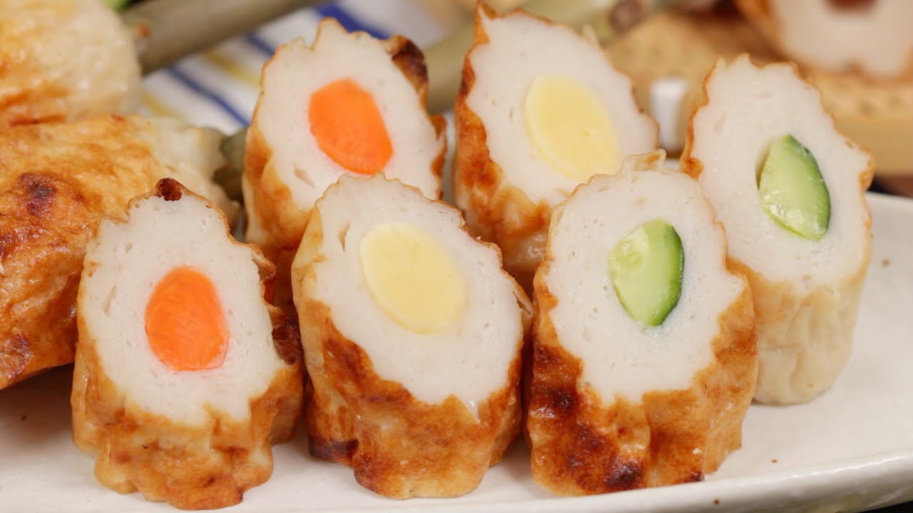 ⁣Homemade Chikuwa Recipe (Roasted Tube-Shaped Fish Surimi with Sea Bream and Pacific Cod)