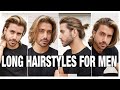 4 LONG HAIRSTYLES FOR MEN 2021 | Men's Hair Tutorial