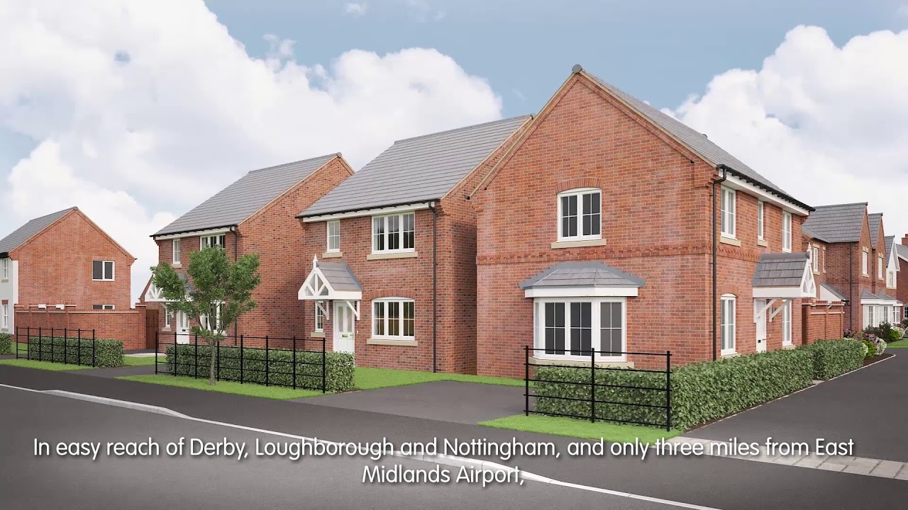Miller Homes Charters Gate, Castle Donington, Leicestershire CGI