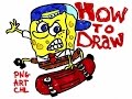 how to draw SpongeBob (PNG ART Chl)