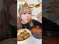 宮崎名物の辛麺とチキン南蛮、肉巻きおにぎりが美味すぎて幸せ✨ #asmr #咀嚼音