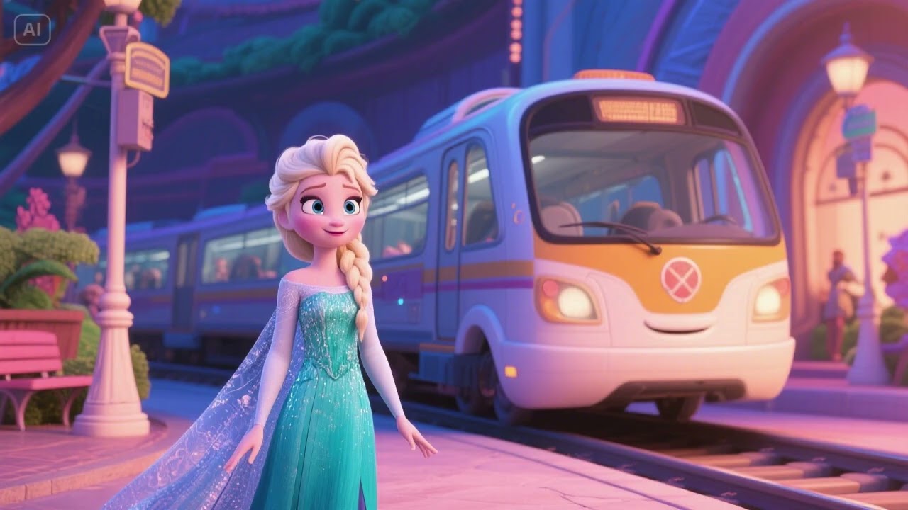 Elsa’s Magical Transit Adventure 2 🚌❄️✨ | Winter Wonderland Ride Song for Kids