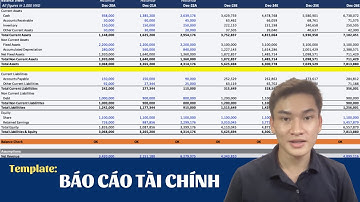 MẪU 3 BẢNG BÁO CÁO TÀI CHÍNH = EXCEL