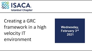 Creating a GRC framework in a high velocity environment webinar promo