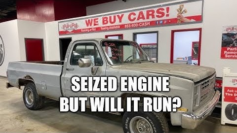 Seized solid SBC 350, see how we freed it and made it live again!  Runs like an absolute top too!!