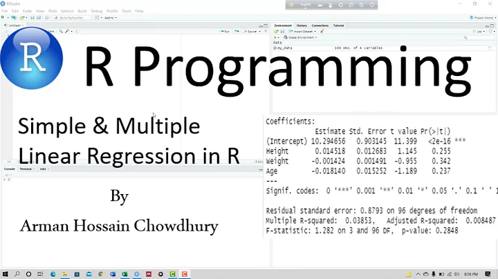 Simple & Multiple Linear Regression Model in R