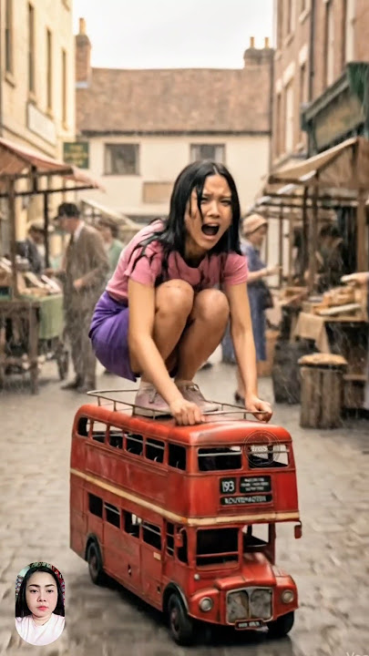 🫣 Funny Thing!? Tiny Double-Decker Chaos! #shortsfeed #undead #bome #shorteo #aigenerated