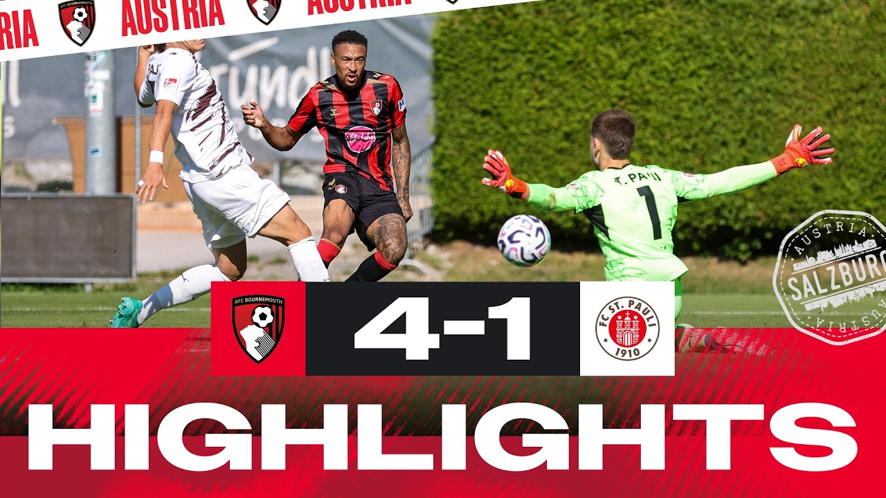 Bournemouth 4–1 FC St. Pauli full highlights