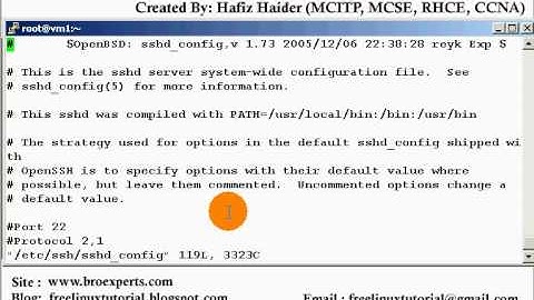 How to change default ssh port In LInux (Hafiz Haider)