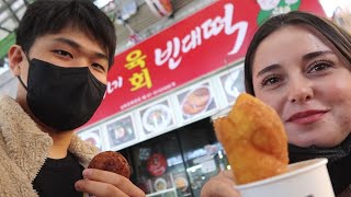 Kore sokak yemeklerini deniyoruz!  🇹🇷🇰🇷
