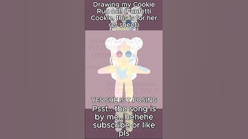 Drawing my cookie run OC! #indiemusic #cookierun #shorts #speedpaint #crk #cookierunkingdom #viral