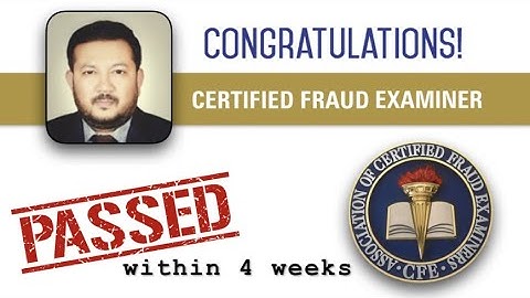Pass the Certified Fraud Examiner (CFE) Exam within 4 weeks