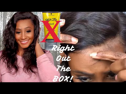 NO GLUE Needed! Flawless Hairline, Pre-plucked, pre-bleached | Hairvivi | Shlinda1