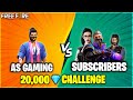 20,000 💎 Diamonds Challenge 1 vs 2 Clash Squad Battle |  Funny Moment - Garena Free Fire