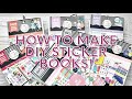 HOW TO MAKE YOUR OWN DIY STICKER BOOK | Happy Planner Stickers | Rachelle's Plans