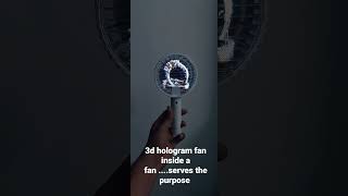 3d hologram fan inside mini hand fan portable .. best for corporate gifts and customer gifts