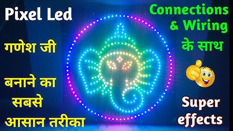 How To Make Pixel led Ganesh G for diwali & temple Decoration | Step by Step With wiring/Creative GS