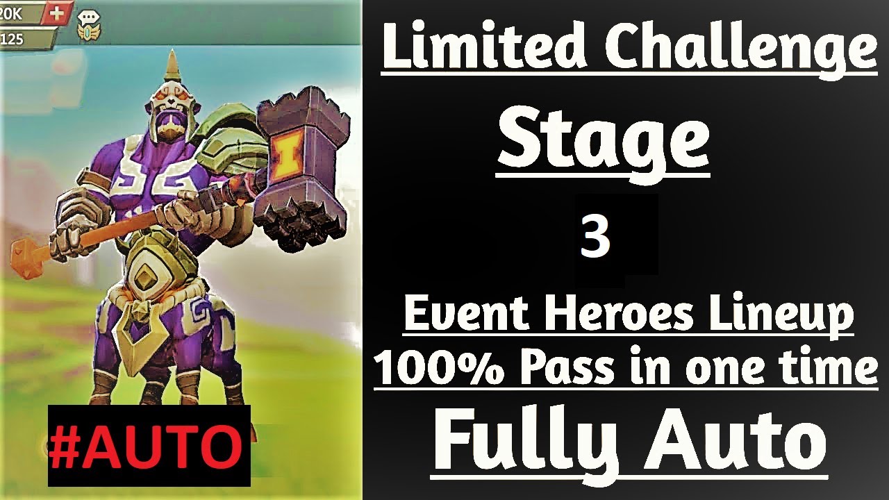 Tarkus Limited Challenge Stage 3 | Tarkus Past Stage 3 | August 2023 - Lords Mobile