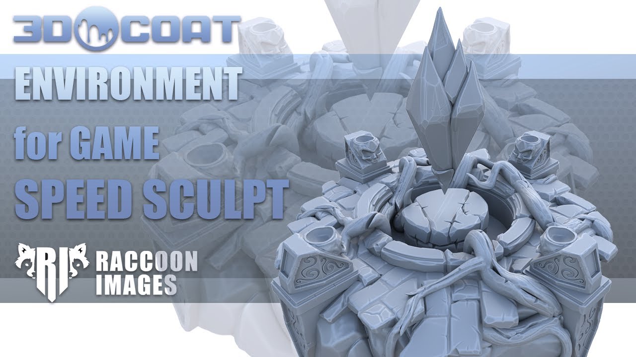 environment sculpt for game || stylized || speed sculpt || speed art || 3D Coat work