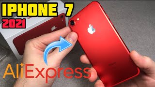 COMPRE UN iPhone 7 en ALIEXPRESS !!! VALE LA PENA ? UNBOXING Y ACLARACIONES | 2021 😨