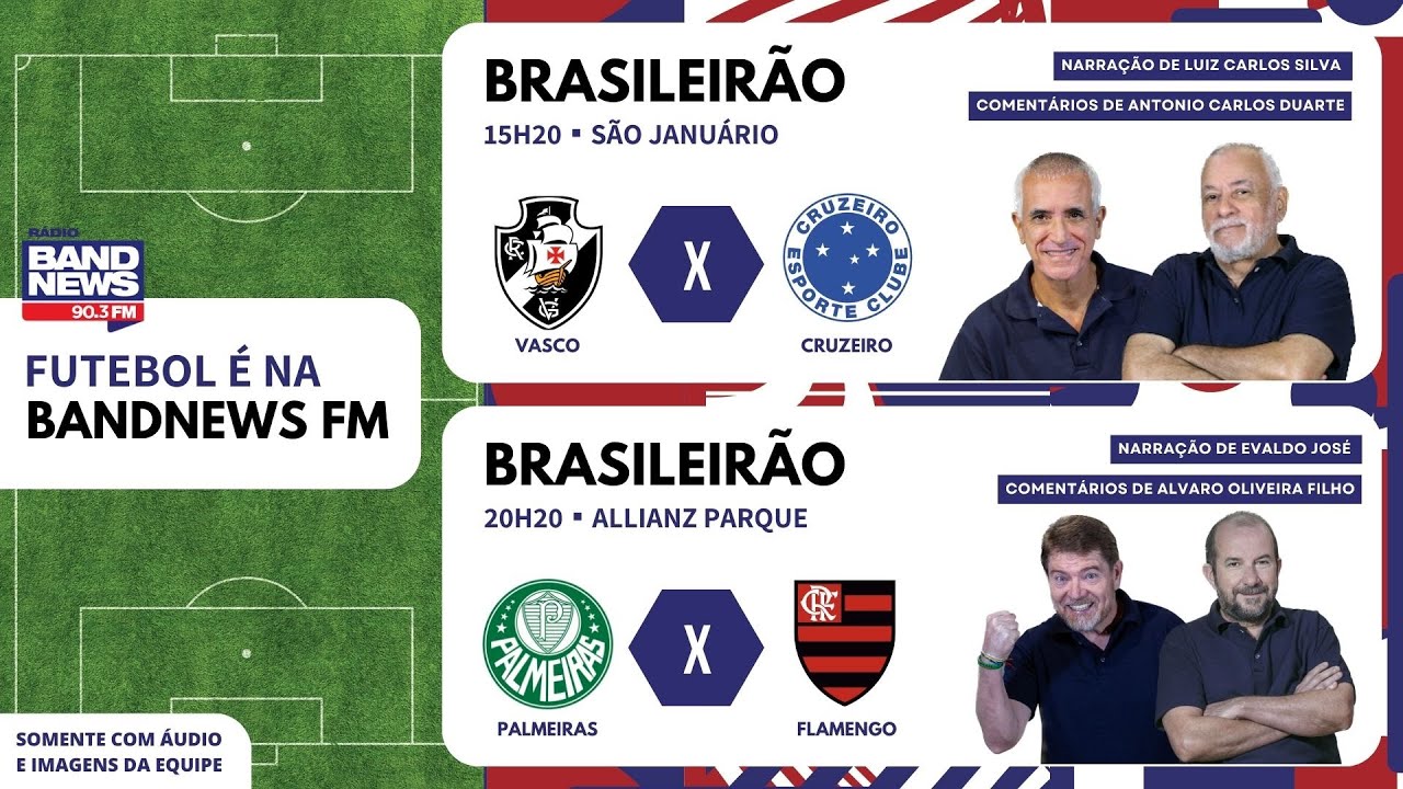 Cruzeiro - Vasco da Gama placar ao vivo, H2H e escalações