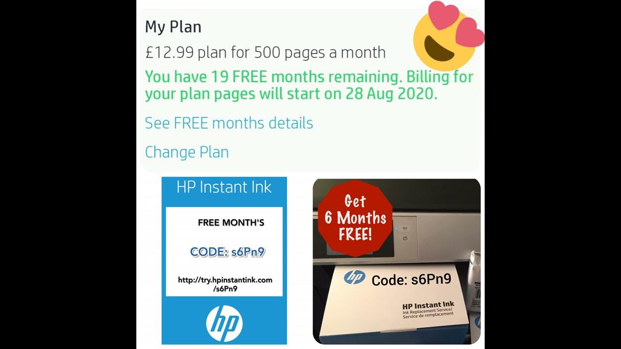 HP INSTANT INK PROMO CODE YouTube