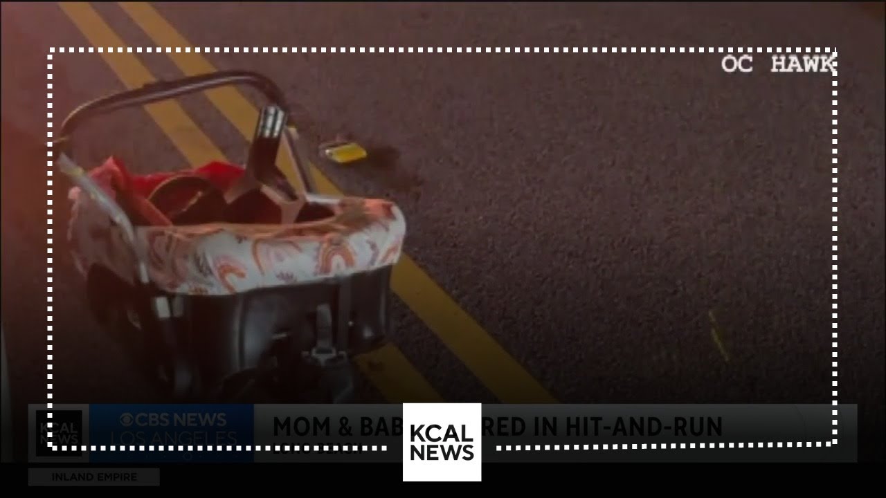 Driver runs over mother pushing her baby in a stroller - YouTube