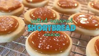 Salted Caramel Shortbread Cookies - Pretty Little Bakers
