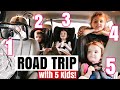 Asher’s FIRST LONG Road Trip! Traveling in the car with FIVE Kids! We’re Moving??