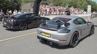 Porsche 718 Cayman Gt4 Rs Weissach Package Vs Nissan Gt-R R35