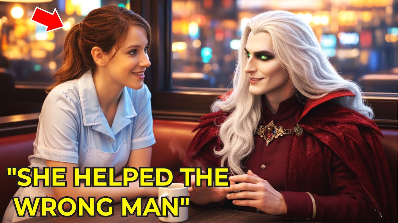 A Kind Waitress Showed Mercy to a Stranger — She Didn’t Know He Was the Vampire King