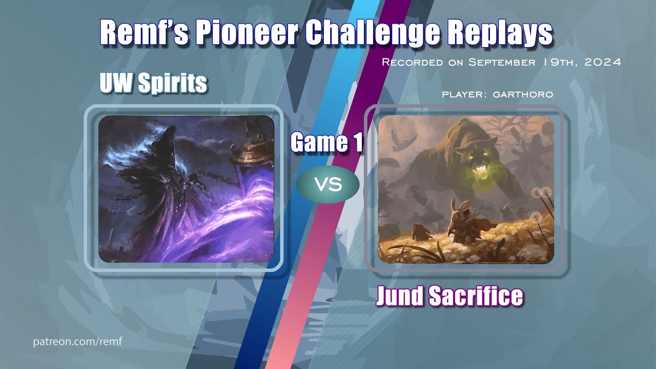 Remf's UW Spirits Pioneer Replays - Jund Sacrifice [3] - YouTube