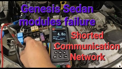 Genesis Sedan multiple warning lights