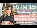 Ten Things I Wouldn't Buy Again to Sell on Poshmark...in Ten Minutes!