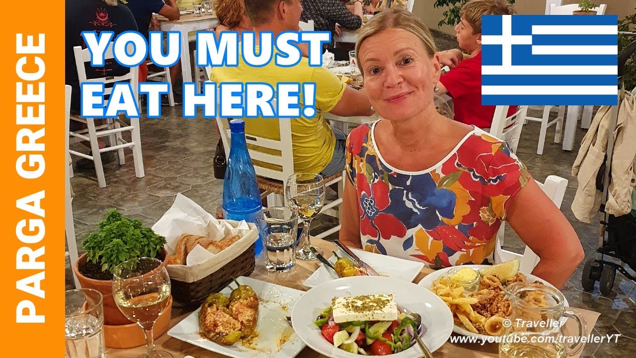 PARGA, GREECE 🇬🇷 Best Greek Food in Parga - Taverna PETROS - Greek Restaurant