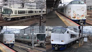 【京都駅のジョイント音スポット！次から次へと電車が来る！】JR京都駅ジョイント音集！新快速やサンダーバード･貨物列車･はるかなど！