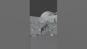 Animating a doggo in blender. #blender #b3d #animation #vfx #3d #topology #doggo