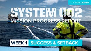 Ocean System 002 (Jenny) Deployed For First Tests | Cleaning Oceans | The Ocean Cleanup