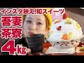 【 大食い 】【名古屋出張#2】 4㎏超！インスタ映え! 名古屋の行列店｢吾妻茶寮｣さんのオススメスイーツを食べつくす!  w/三宅智子【ロシアン佐藤】【RussianSato】