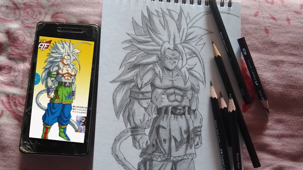 Goku SSJ5 Skatch|| How To Draw Goku SSJ5 Skatch/ Sunil Art,Goku SSJ5 ...