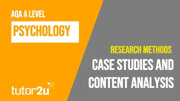 Case Studies and Content Analysis | AQA A Level Psychology | Research Methods | Revision