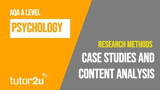 Famous Case Studies and Content Analysis | AQA A Level Psychology | Research Methods | Revision Profile