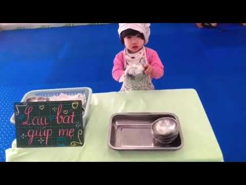 Trải nghiệm : Lau bát giúp mẹ - Lớp NT3