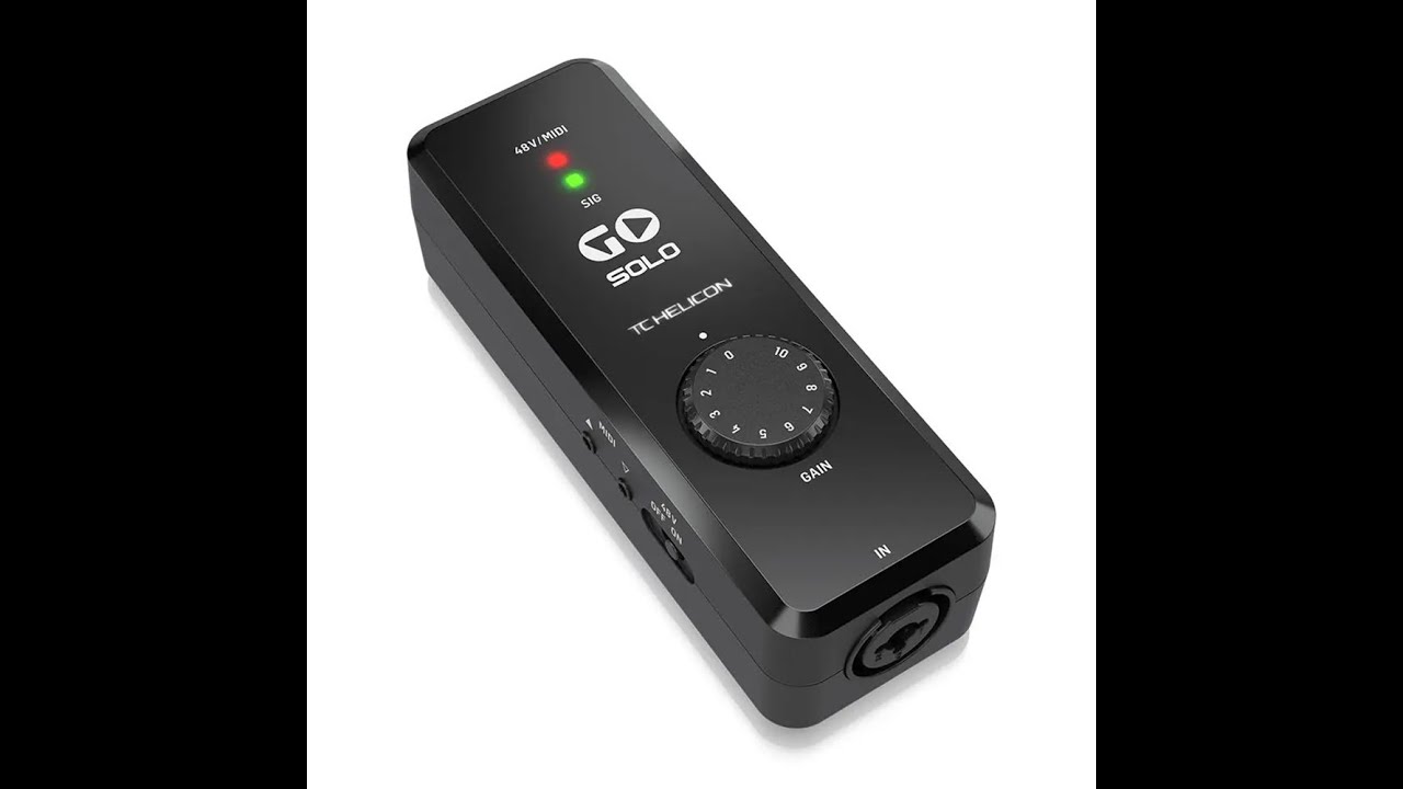 Tc Helicon Go Solo Mobil Cihazlar Için Audio/Midi Arayüzü - YouTube