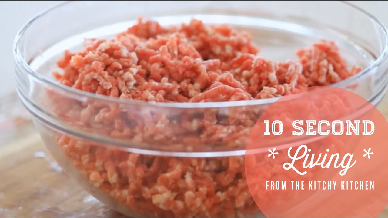 How to Grind Meat // 10 Second Living - YouTube