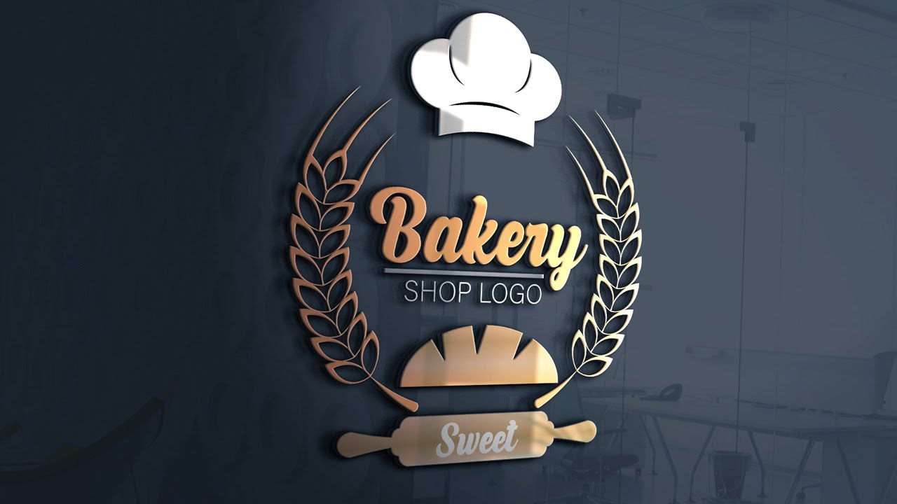 How to Create Bakery logo design illustrator||Food logo design ...